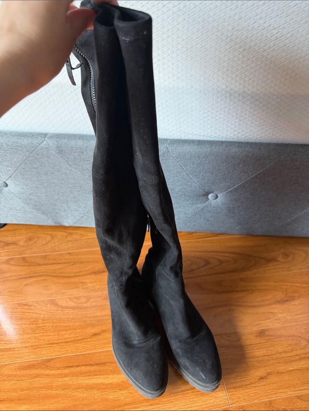 Kendall and Kylie over the Knee boots Faux Suede Leather SZ 8.5 - Picture 2 of 10